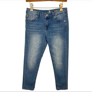 7 For All Mankind “Josefina” Youth Girl’s Skinny Boyfriend Blue Jeans Size 10